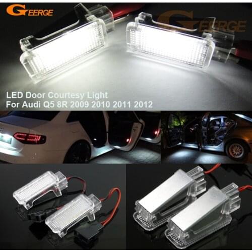 For Audi Q5 8R 2009 2010 2011 2012 Excellent Ultra bright Smd LED Courtesy Door Light Bulb No OBC error car Accessories