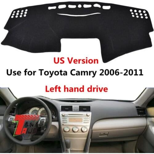 TAIJS Factory anti UV Good Quality Polyester Fibre Car Dashboard Cover For TOYOTA Camry 2006-2011 Left hand drive