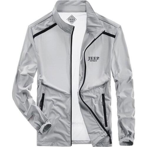 Summer Jacket Men Lightweight Sun Protection Casual Fashion Coat Male Patchwork Clothing Men Korean Clothes Outdoor Sport Wear