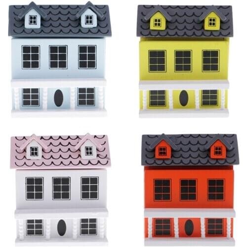 1/12 Dollhouse Miniatures Wooden 1:12 Scale Mini House Model Toy Decor Accessories Classic Toys for Children Collectibles Gift