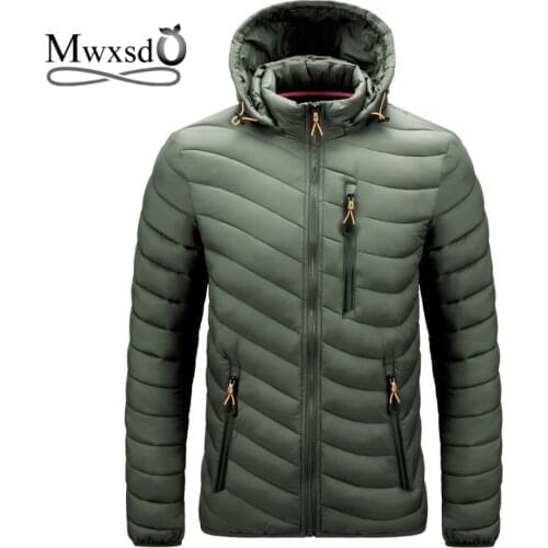 Mwxsd Men's Parkas With A Hood