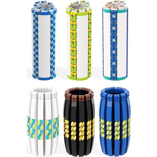 MOC Flower Vase Rose Flower Colorful Wide Bouquet Model Building Blocks City Romantic Kit Construction Bricks Toys Kids Gifts