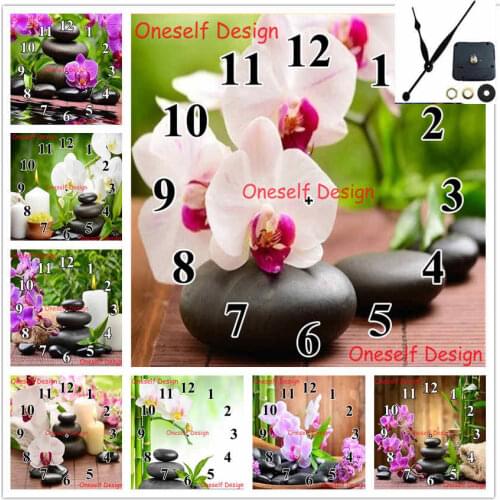 New style diamond embroidery Mechanical clock diamond painting cross stitch flower diamond mosaic sale decor home wall sticker