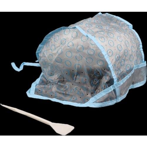Disposable Hair Colouring Highlighting Dye Cap & Hook Frosting Tipping Set