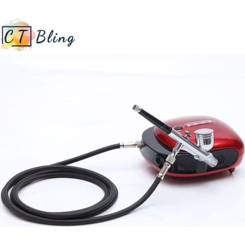 Rechargeable Airbrush Kit, 3 Modes Dual-Action Air Brush Compressor Set for Hobby, Craft, Cake Decorating, Tatoo