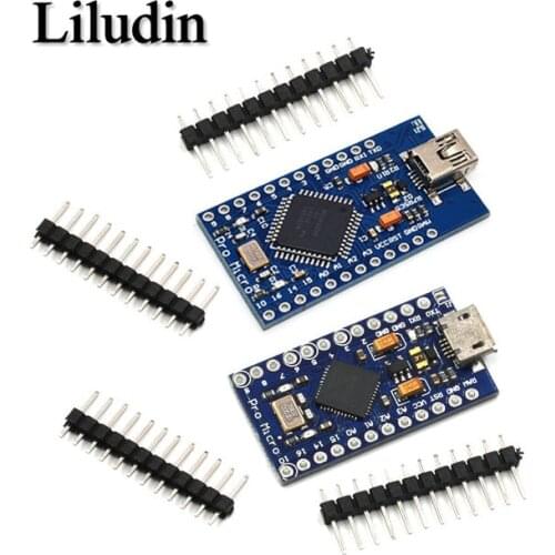 Pro Micro ATmega32U4 5V 16MHz Replace ATmega328 For arduino ATMega 32U4 Pro Mini With 2 Row Pin Header