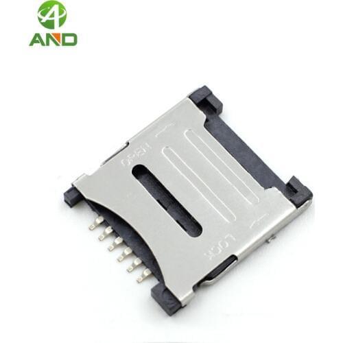Micro Sim card connector,locked Micro sim card tray
