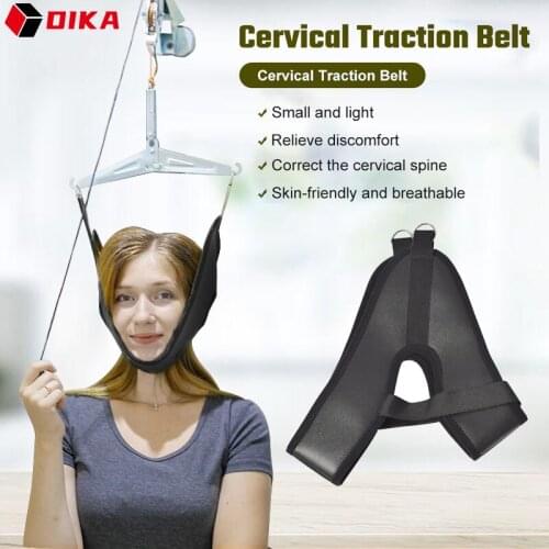 Door Cervical Traction Belt Sling Tractor Brace Stretch Chair Thickening Hood Neck Care Tool Home Neck Traction Head Stretcher