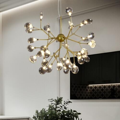 Nordic style ins modern Firefly chandelier minimalist living room lighting creative personality restaurant bedroom lamp