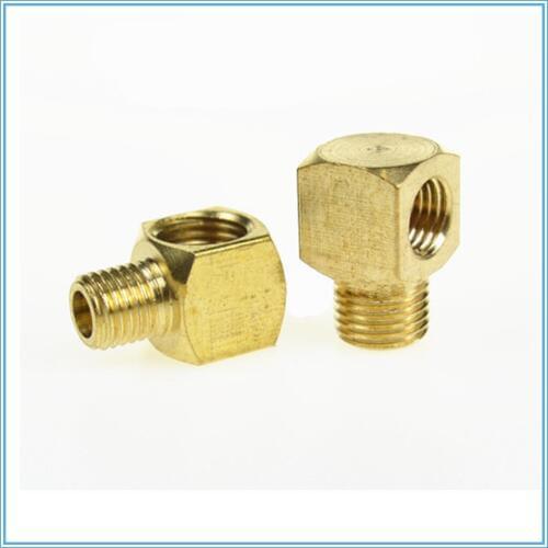 Plane elbow joint/ Machine tool lubrication Brass oil Pipe Fitting 4/6mm OD Tube Compression Fitting Connector