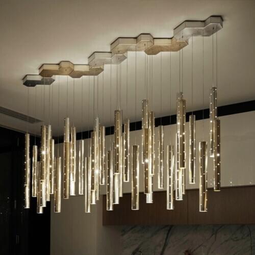 LED Chandelier Dining room lighting Modern Nordic gold/silver combinable chandelier living room home decoration bar lighting
