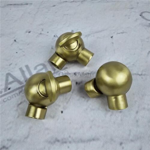 D19*33mm and D25*40mm Corner Bend 90 Joint connector brass material 2 style M10 lamp accessories wall light base corner part