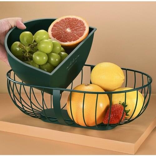 Nordic Style Iron Art Dried Fruit Candy Tray Home Creative Snacks Nut Bowl Detachable Kitchen Multi-Function Tools Accessories