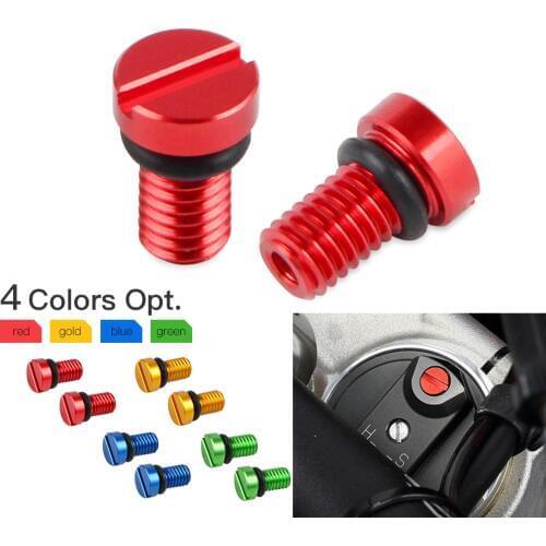M5*0.8 Front Fork Air Valve Cap Screws For GasGas EC250 EC300 XC250 XC300 Enduro GP250 GP300 2018 2019 EC XC GP 250 300
