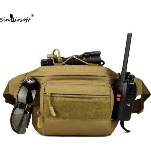 Military Tactical Waist Bags Nylon 7.9 inches tablet Outdoor Sports Running Travel Hiking Climbing Riding Molle Bags