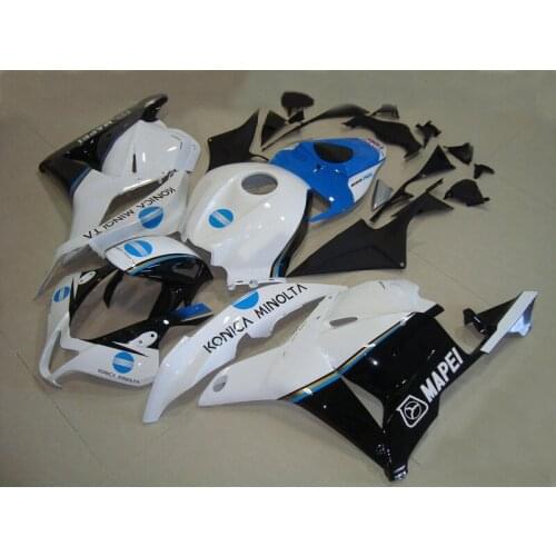 High Quality Fairing kit for CBR600RR 09 10 CBR600 CBR600RR F5 2009 2010 ABS White blue black Fairings set+gifts HD08