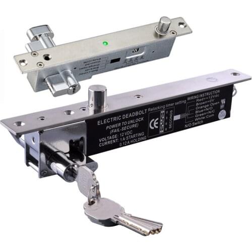 5 wires Electric Lock Magnetic Output with Timer DC12V Mortise Door Lock Fail Safe fail Secure Bolt Mortise Door Lock NC/NO