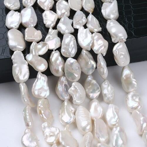 14-15mm Big Size Straight Drilled Keshi Pearl Irregular Shape Chunky Beads For Earrings Pendants