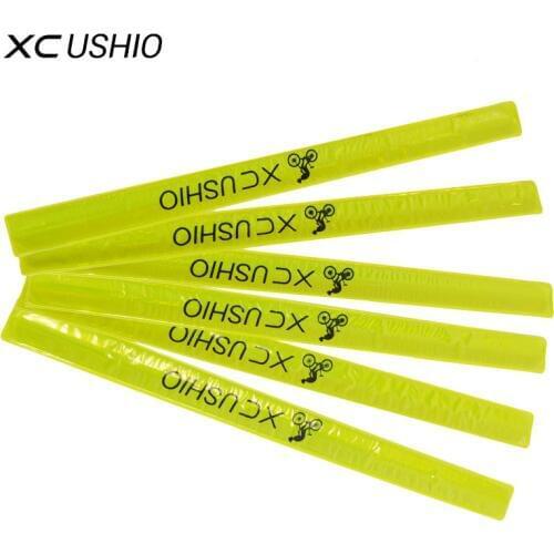 2Pcs Protable Mountain Bike Bicycle MTB Reflective Safe Leg Pants Clip Strap Silicon Steel Reflector Tape Cycling Accessories