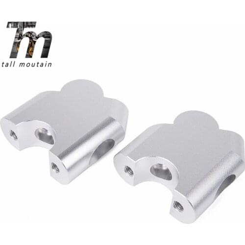 Aluminum Motorcycle Handlebar Raiser Riser Bar Moves up 40mm Clamp Silver for BMW F800R F 800 R 2015 2016 2017