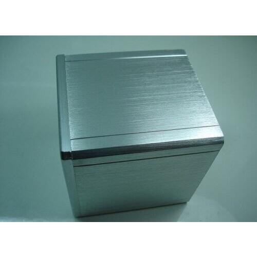 1pcs 110*110*116mm Full aluminum transformer protect cover enclosure Silver AQ
