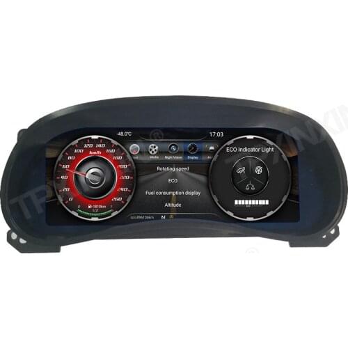 Android 9.0 Tesla Screen And Car LCD Dashboard For Jeep Wrangler 3 JK 2010-2017 Auto Instrument Headunit Radio Stereo Multimedia