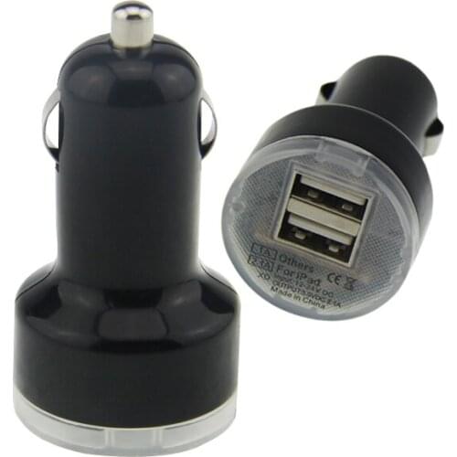 2A 5V Dual USB car charger 2 port Cigarette Lighter Adapter Charger USB Power Adapter For all smart phones