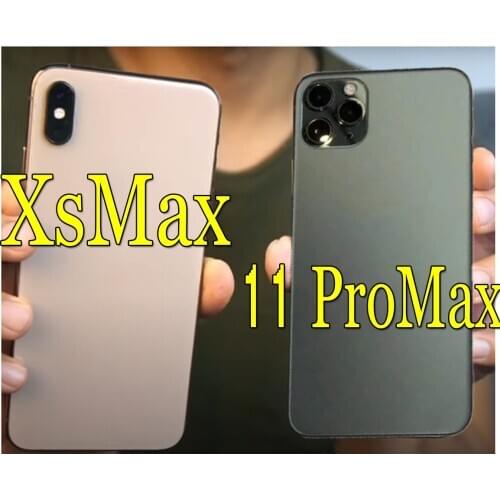 New Finish Battery Cover For iPhone Xsmax Housing Like 11 ProMax Rear Chassis to iPhone Xsmax Shell With Buttons OEM Quality