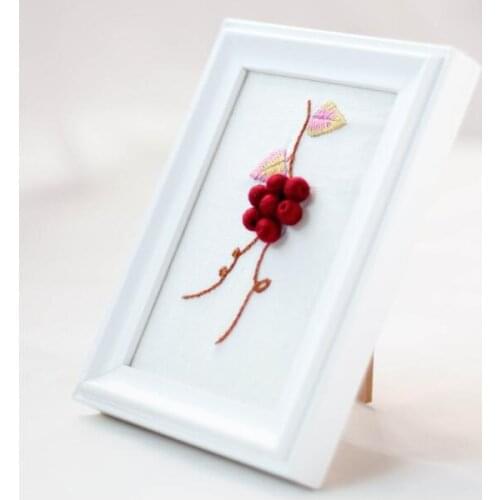 Fruit Series European embroidery kit simple three-dimensional embroidery Ribbon kit embroidery needlework