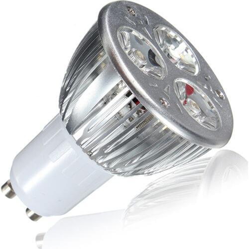 Jiguoor GU10 650Lm 6w 3LED Spot light bulbs High Power spotlight led lamps Light AC85-265V led light bulbs