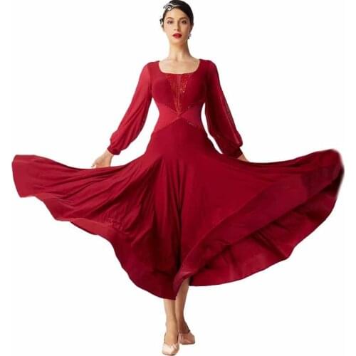 M-2003 Modern Dance Practice Dress High-end Custom Female Adult Elegant Performance Clothes Fashion Competition Ballroom Dress