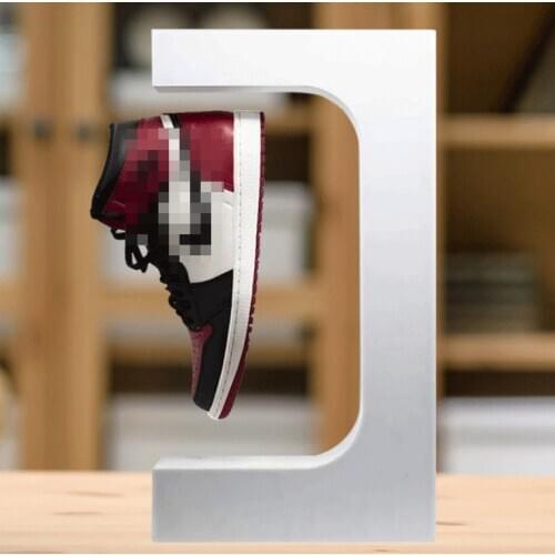 Levitating Magnetic Floating Fashion Shoes Display Stand Sneaker Stand For Shoes Fancy Sever Shoes Display With Led Lighting