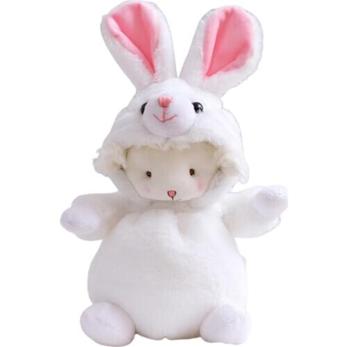 Cute Little Lamb Doll Plush Toy 9-Inch Small Dress-up Lamb Doll Girl Pillow Doll 54DF