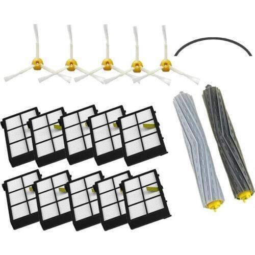 1 Tangle-Free Debris Extractor Set & SideBrushe & Hepa Filter For iRobot Roomba 800 900series 870 880 980 Vacuum Cleaning Robots