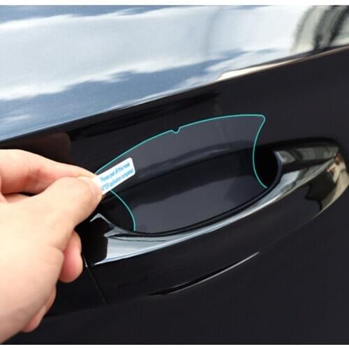 Car Door Handle Sticker for Toyota Prius Levin Crown Avensis Previa FJ Cruiser Venza Sienna Alphard ZELAS HIACE CONCEPT-i