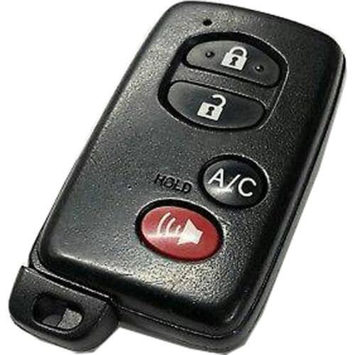 OkeyTech 4 Button Smart Card Key Shell for Toyota Prius 2013 with AC Word