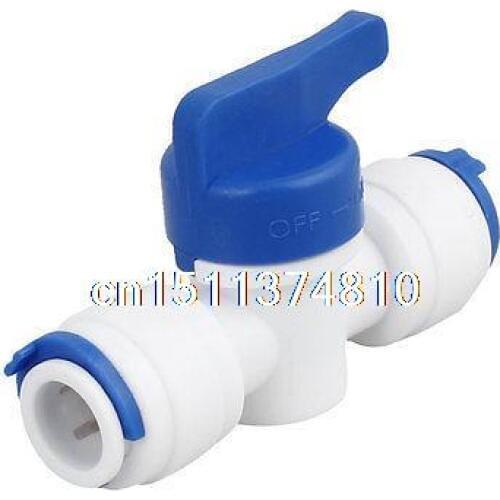 Plastic T Shaped Dual Ways Water Tube Connecting Ball Valve