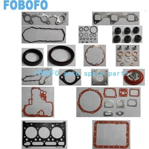 Engine Full gasket overhaul set kit for Kubota engine 3D87 D1403