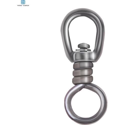 EASY CATCH 8pcs/lot strong stainless steel rolling fishing swivels big fish game connector for sea fishing accessories