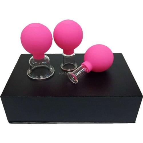 Transparent Glass Fire-Free Cupping Device Health Massage Portable Silicone Cupping Device