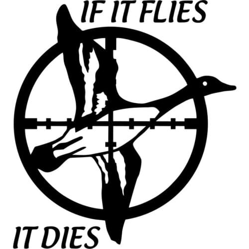 S51775# Various Sizes/Colors Car Stickers Vinyl Decal Ducks are Flying Motorcycle Decorative Accessories Creative