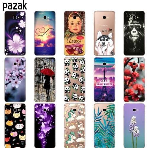 Silicone case For Samsung J4 Plus Print Back Soft TPU Cover For Coque Samsung J4 Plus J4 Prime sm j415 Capas J4Plus 2018 pattern