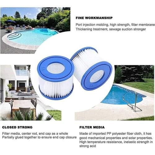 Swimming Pool Filter Replacement Cartridge Pool Pumps Swimming Pool Filter for Many Massage Pool Models JDH88