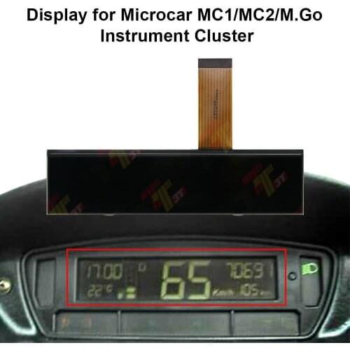 LCD Display Speedometer for MICROCAR MC1 MC2 M. Go Cockpit Combi Tool
