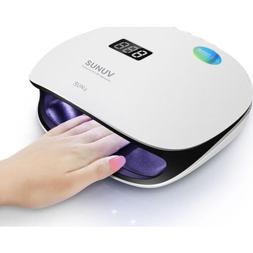 SUNUV 48W SUN 4S LED UV Nail Light Nail Dryer Nail Lamp Professional Manicure Gel Varnish Drying Phototherapy Curing Tool