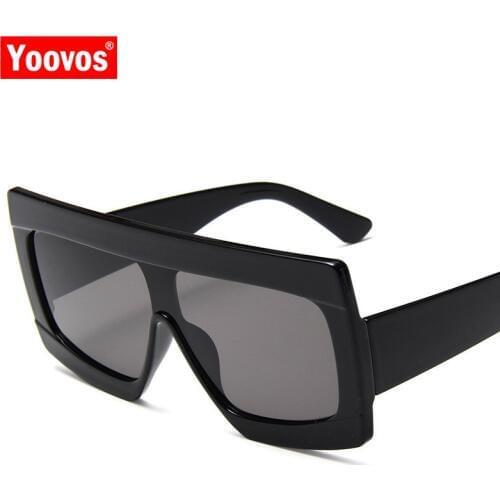 Yoovos 2021 Vintage Sunglasses Women Brand Designer One-piece Reflective Glasses For Women Retro Big Frame Oculos De Sol Gafas