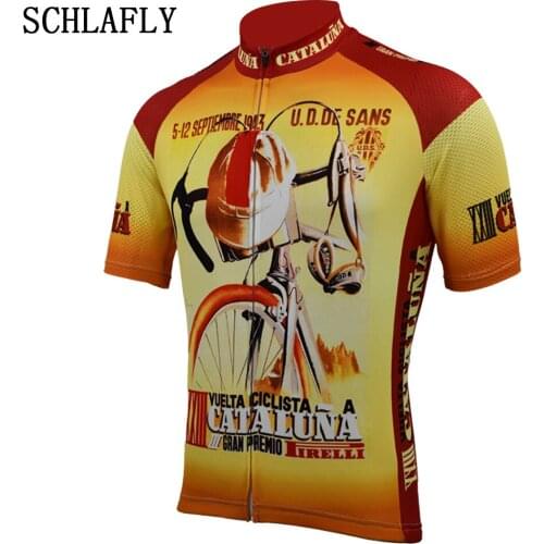 Funny cycling jersey short sleeve full-zipper summer Spring bike wear jersey road jersey clothing bicycle clothes schlafly