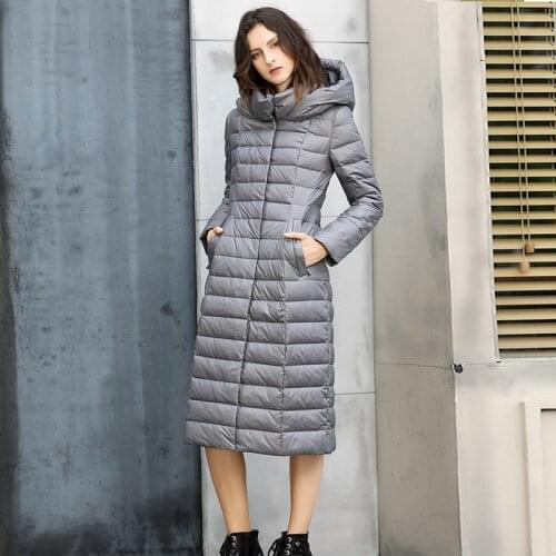 England Style Womens Down Jacket Long Winter Long Hooded Woman Parka Woman Jacket Fashion Coats and Jackets Female 2020 WPY1606