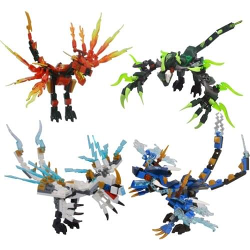 1set Ninja Dragon Building Blocks Bricks Set Action KAI JAY ZANE Cole Figures City Educational Toys for Children Friend