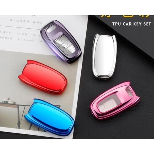 1pcs Colorful New Soft TPU Car Key Case Full Cover For Auto Accessories key packet